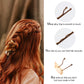 Bobby Pin Brown, Premium Metallic Crimped Grip Hairpins, Secure Hold Wavy Slide Proof Hair Styling Pins for Women Hair Accessories 100 Count (Brown)