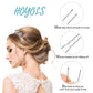 Hoyols U Shaped Hair Pins Silver, Assorted Size U Shape Bobby Pins, Metal Curved Curly Bun Clips Hairpin Crimped Design with Ball Tips for Buns Women Girls Grips Hairstyle Updo Thin Thick Hair Gold, 150 Count Bulk Pack (Silver)